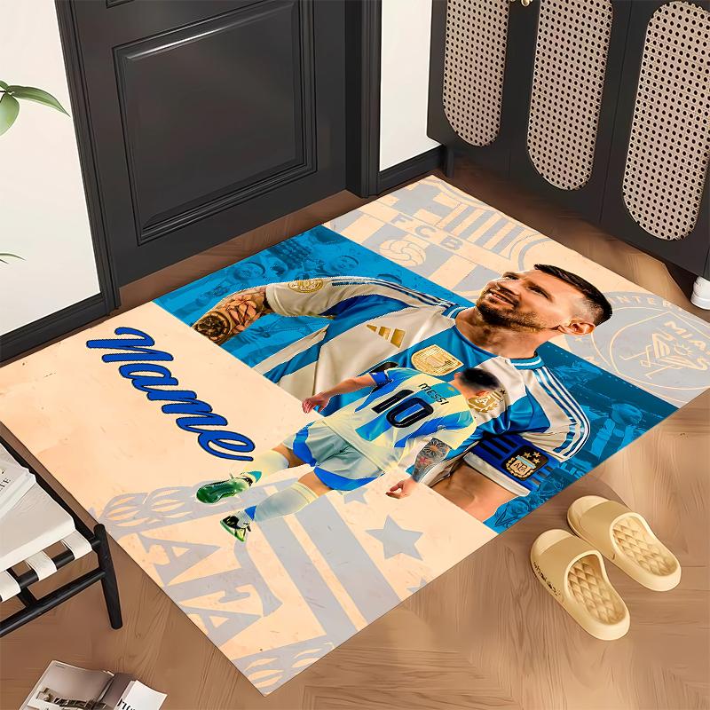 Lionel Messi (5) Covor de birou personalizat cu nume Decor elegant pentru sufragerie, dormitor, bucătărie