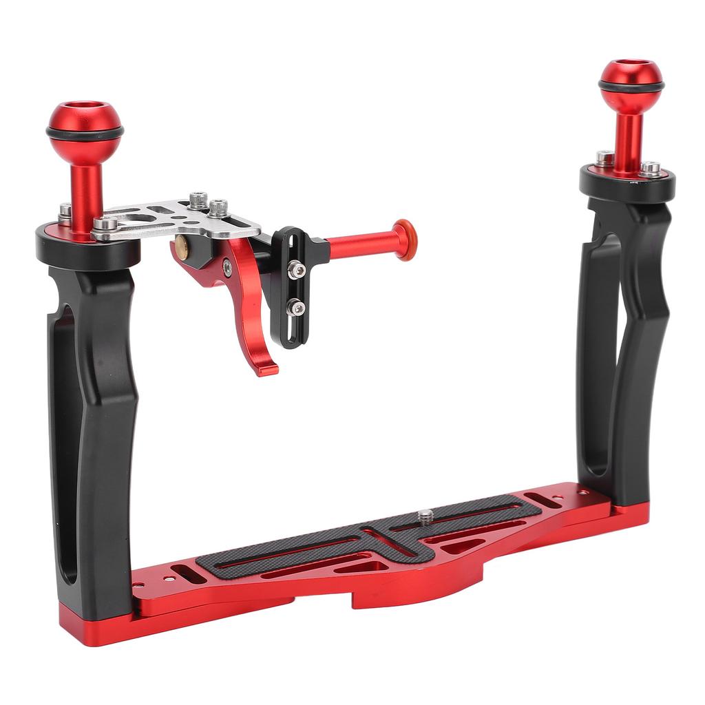 Dual Handle Tray Stabilizer Rig Diving Underwater Camera Housing Tray with Shutter Trigger