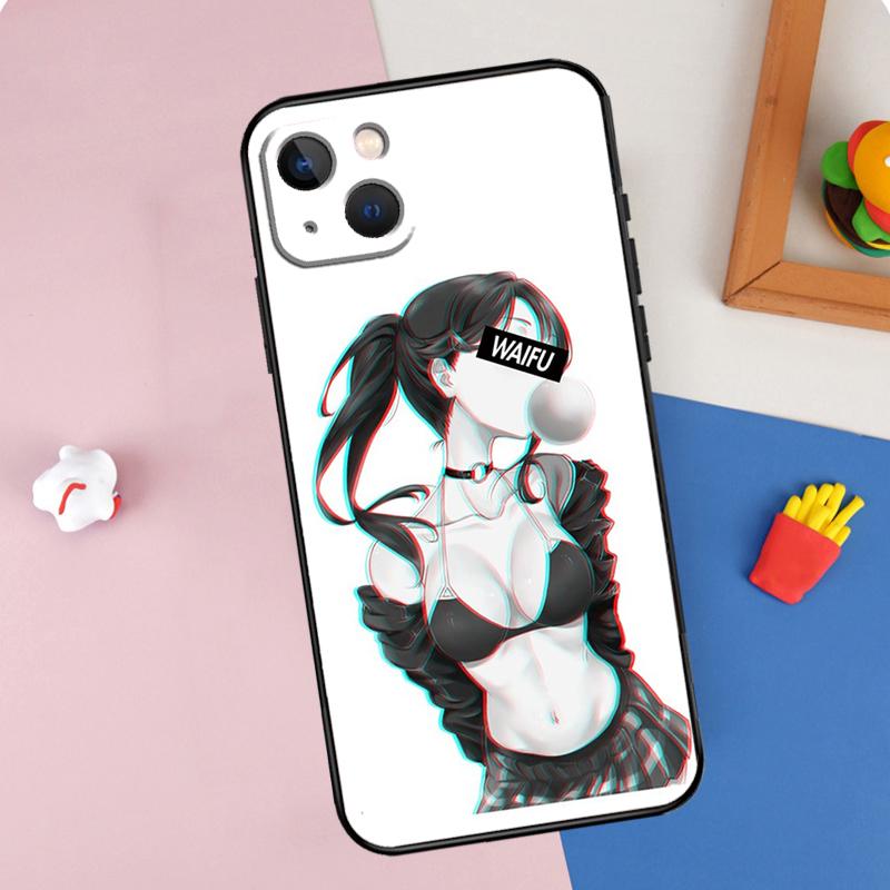 Sad Anime Aesthetic Senpai Phone Case For iPhone 16 Pro Max 11 12 13 14 15 Pro Max Mini XR 16e 15 16 Plus Cover Shell