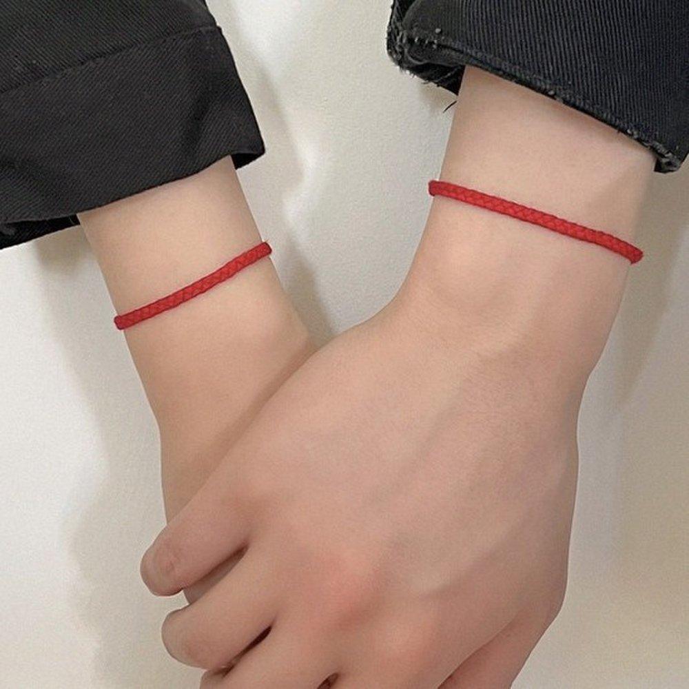 [Divatail] [Couple Recommendation] Red Wish Bracelet Set of 2