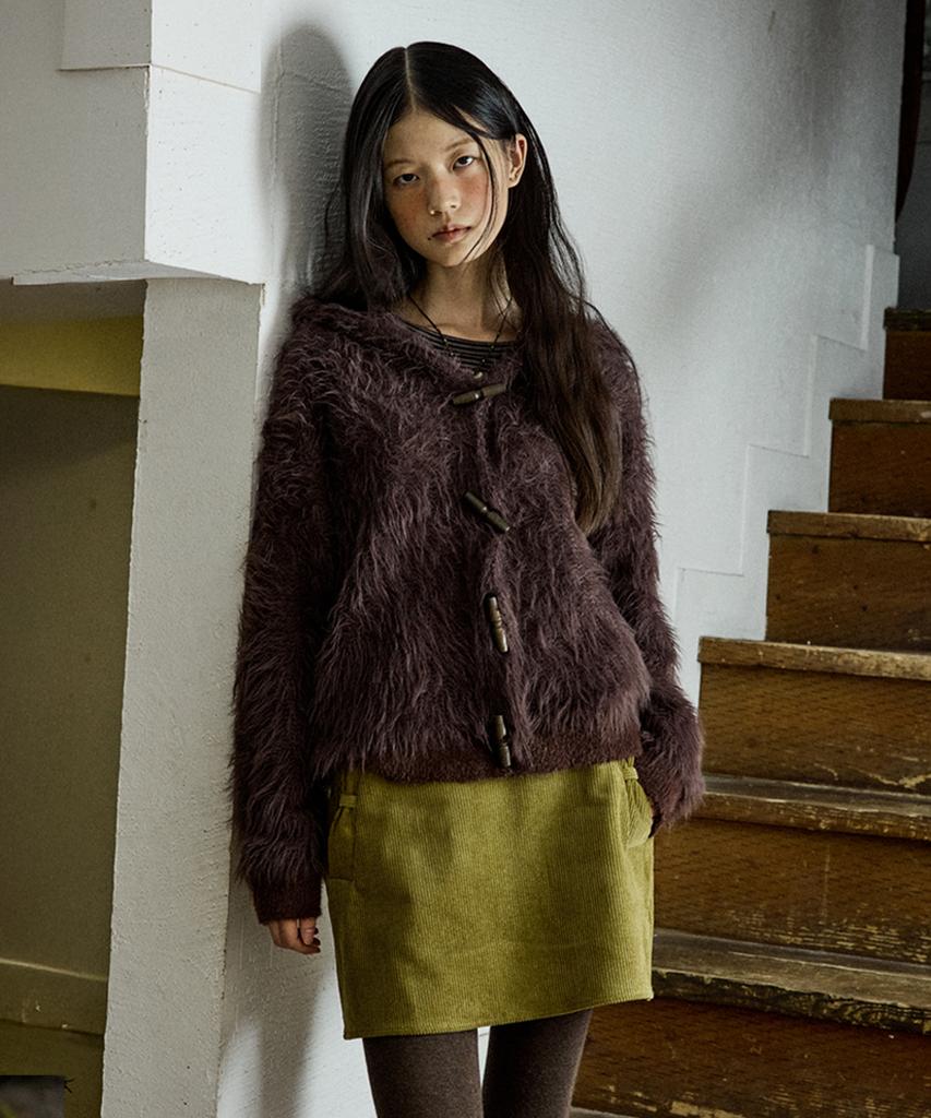 HOKUSPOKUS Hairy Sailor Cardigan_Dark Brown
