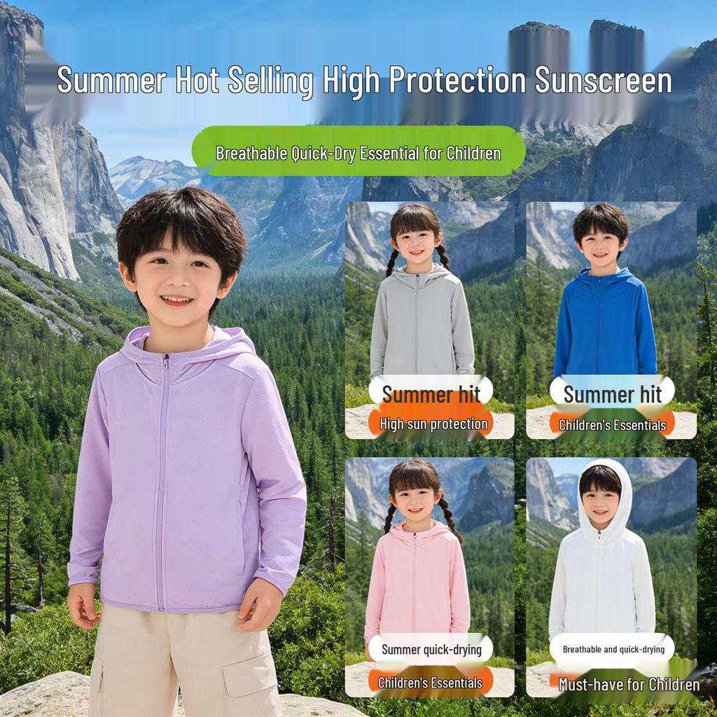 Rosa UV-Schutz-Sonnenjacke für Eltern und Kinder, für Jungen und Mädchen