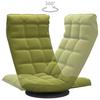 Floor Chair Swivel Light Green Velvet