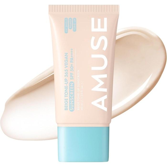 [AMUSE] 365 Vegan Sun Cream SPF50+ PA++++ (Beige Tone-Up) 40ml
