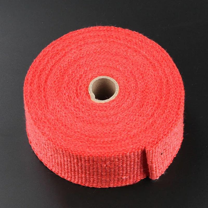 1.5M Car Exhaust Wrap Roll Fiberglass Heat Shield Exhaust Header Pipe Heat Wrap Tape Thermal Protection Car Accessories