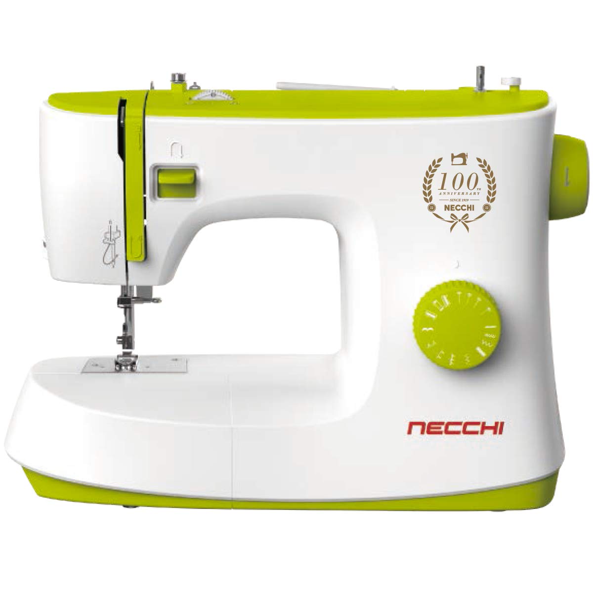 

NECCHI Electric Sewing Machine with Foot Controller K408A Yellow Green