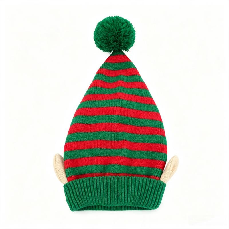Fashion Able Fairy Ear Pom-pom Christmas Hat Warm Yarn Party Hats