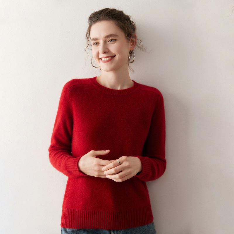 Women's 2025 Autumn/Winter Cloud Soft Cashmere Raglan Sweater, Thick, Loose, Lazy Style