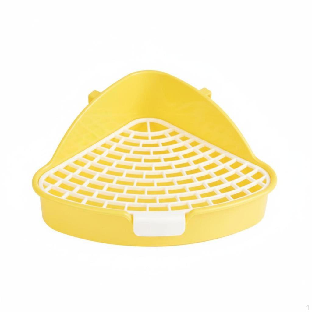 Small Pet Toilet Box SpillResistant Triangle Potty AntiTip Guinea Pig Corner for Chinchillas,
