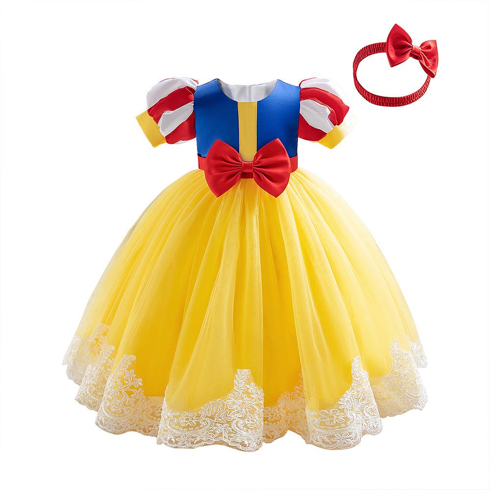 Snow White Baby Cosplay Dress: Toddler's Holiday & Performance Gown