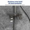 Bathroom Stainless Shower Full Set 3 Fashion Bathtub Shower System Pressed Shower Sets Thermostatic Self-cleaning Shower Faucet