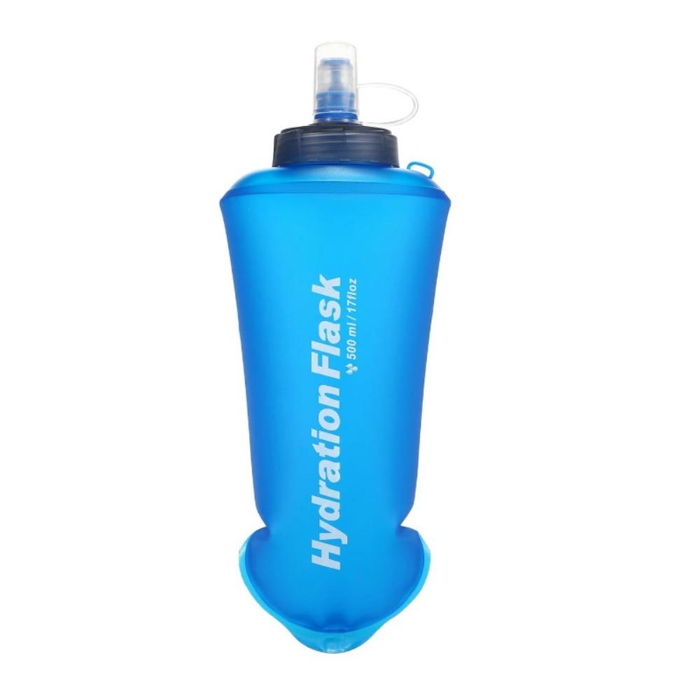 2 Pcs 500ml Foldable Water Bottle TPU Portable Water Bottle Durable Soft Water Bottle  Running