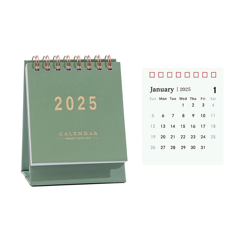 2025 Desk Calendar Annual Planner Standing Flip Calendar With Coil To-Do List Schedule Organizer Home Office School Supplies