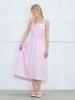 Etmont Slip Shirring Pocket Dress, Lavender Pink