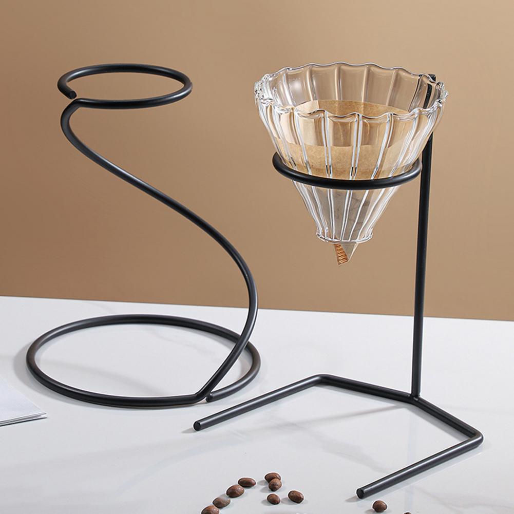 Kaffee Handaufbrühgestell Pour Over Kaffee Handaufbrühständer Einfaches Filtertassen-Gestell Abtropfhalter Barista Zubehör