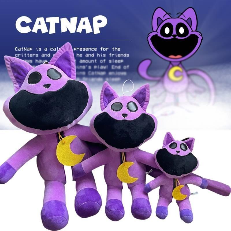 Poppy Playtime Smilling Critters Purple Cat Plush Toys Horror Filled Soft Doll