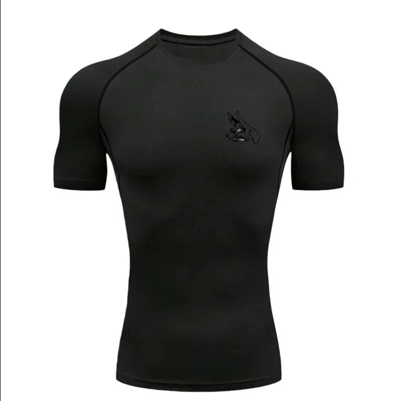 

Fox Head Men s Sports T-Shirt Training Fitness Compression Short Sleeve Rashguard for Men Athletic Tees Workout T-Shirt S