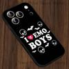 Ich liebe Emo-Jungs Handyhülle Für iPhone 13,16,12,14,15,11,17,Pro,Max,Plus,E,Air,Mini Stoßfeste Hülle