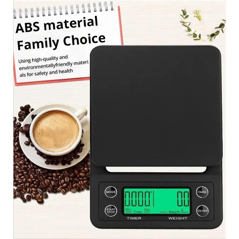 Household Electronic Precision LCD Digital Coffee Scale with Timer Kitchen Scale 5kg/0.1g Bar Scale Food Scale Baking Scale