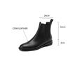 Fashion 2025 New Autumn Genuine Leather Women Boots Round Toe Chunky Heel Boots for Women Concise Ankle Boots Winter Boots Chelsea Boots