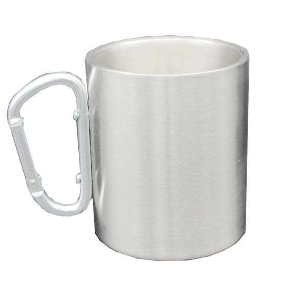 

Yousheng 330 мл Дорожная кружка из нержавеющей стали с двойными стенками и изоляцией для воды с ручкой