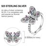 Ehering 925 Silber Damen Fingerringe Unendliche Blume Prinzessin Wishbone Herz Verlobungsring Beliebt