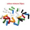 30/50/100Pcs Multiple Colors Aluminum Alloy Bicycle Brake Shifter Inner Cable Tips Wire End Cap Cable Line Core Cap Cover Gear