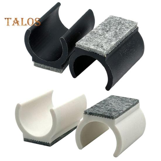 5Pcs Chair Legs Tips Caps with Felt Pads U-shaped Plastic Table Feet Glides Protectors Non-Slip Furniture Feet Tubing Cap for 19/22/25mm Diameter