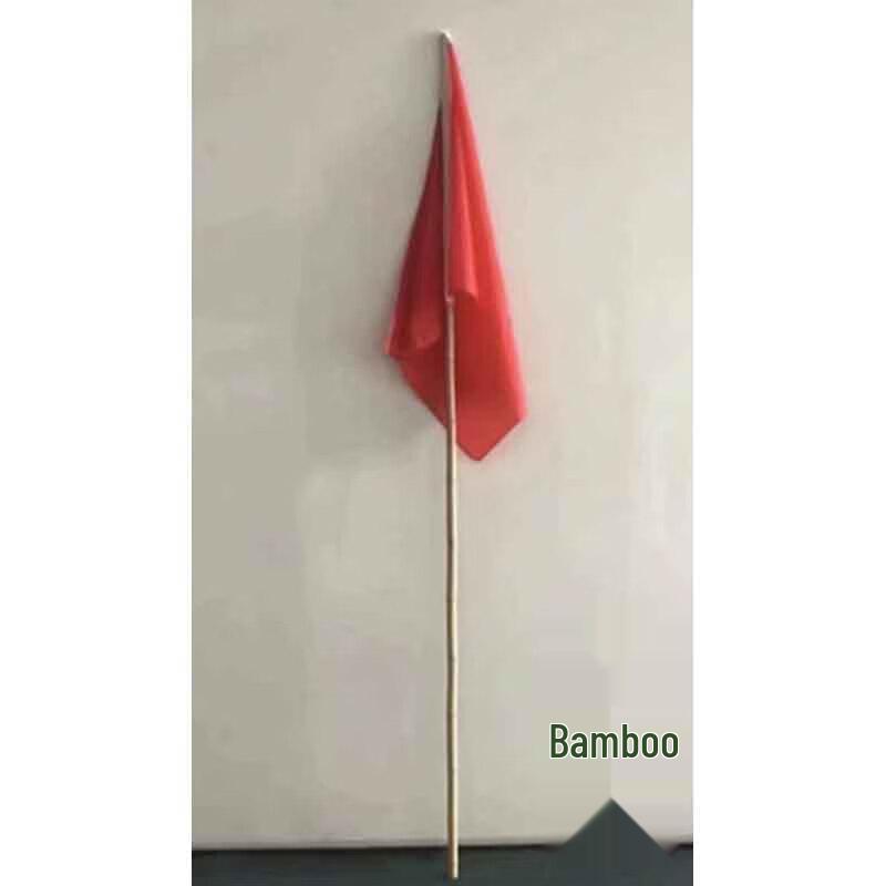 Target Range Warning Flag with 3M Bamboo Pole
