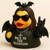 Ozzy Osbourne Back To The Beginning Rubber Duck Ornament Cute Duck Home Decor Figure Souvenir Gift