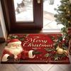 Merry Christmas Doormat Santa Claus Pattern Design Bathroom Carpet Bedroom Living Room Entryway Floor Mat Kitchen Home Decor