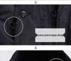 Military-Style Extra Long Reflective Winter Overcoat - Cold-Proof Security Guard Uniform with Cotton Insulation