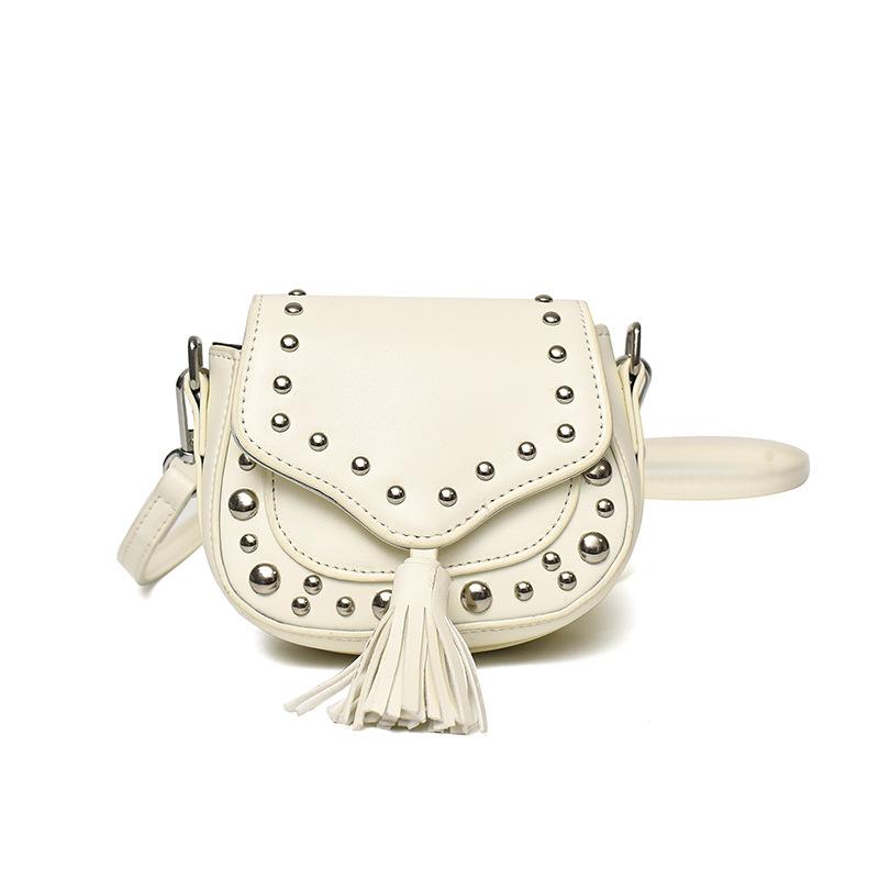 Korean Style Crossbody Bag for Women 2026 New Sweet Girls Buckle Single Shoulder Bags Fashion Rivet Decorated Mini Coin Pouch