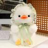 Duck Cartoon Lolita Plush Doll Wearing Hats And Bow Decorations For Kids Gift