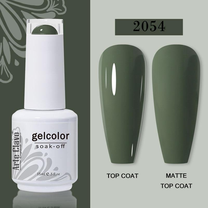 Arte Clavo Nail Gel Polish 15ml Soak Off Gel Varnish Colorful Glass Bottle Bright Color Glitter Varnish Nail Polish