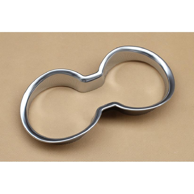 Front Water Cup Holder Cover For Jeep Cherokee KL 2014- Matte Chrome