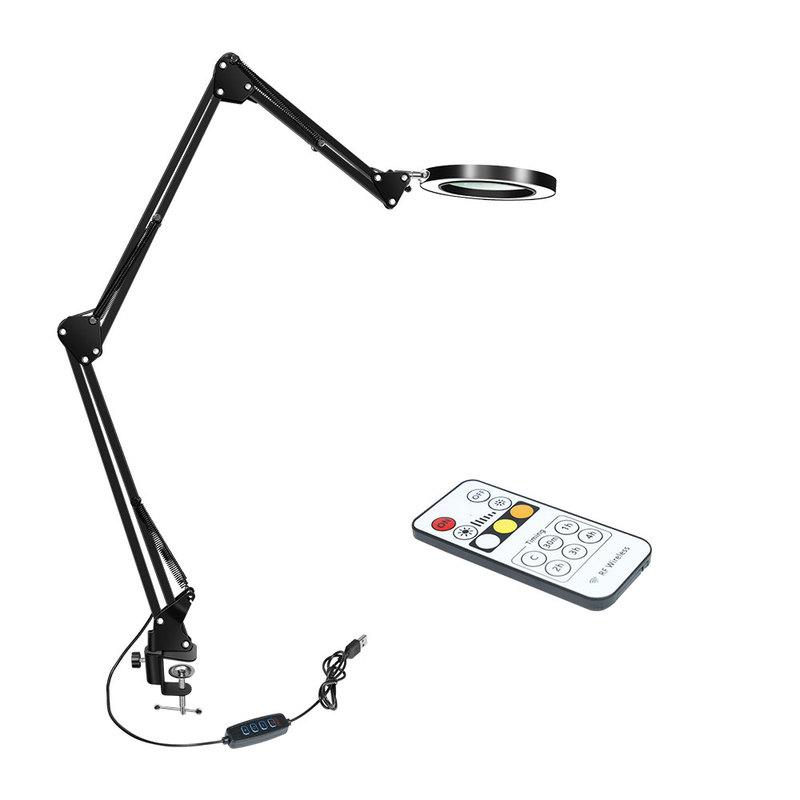 72 LED 8x / 10x Remote Control Magnifier USB Three-color LED Magnifier, Suitable for Electric Iron Repair/desk Lamp/skin Care