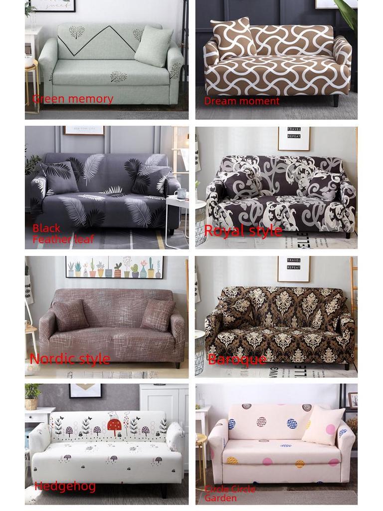 Feiwei Universal Elastic Non-Slip Sofa Cover for All Seasons with Chaise Compatibility