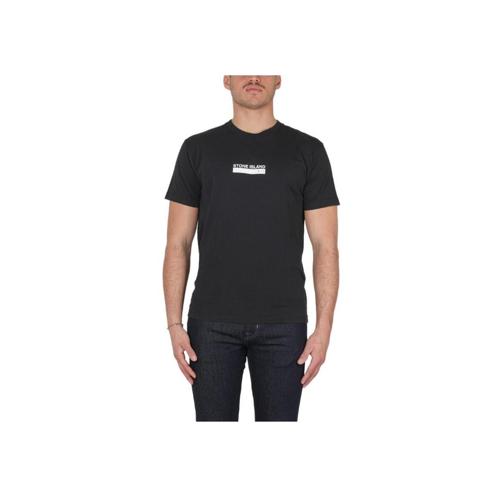 Stone Island Small Logo One T-Shirt Black Men Tops 74152NS55-V0029