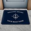 Custom Boat Name Doormat Non-Slip Bath Mat Personalized Welcome Mat Indoor Outdoor Door Mat Home Decor Anti-Slip Rug