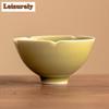 60 ml Yaozhou Kiln Celadon Teeschale Kleine Fuß Kuikou Tasse Chinesische Persönliche Chazhan Verkostung Puer Master Einzelbecher Kung Fu Teeset