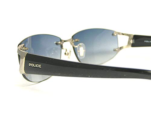 Police Sunglasses POLICE SPLC60J 579L 59 with Case UV Protection No Rim Two Point Japan Model 2021 Model Oval Titanium Combi Frame Shiny Gradation []