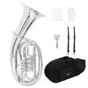 SLADE 4-Key Flat Key Euphonium Pro Bass Horn Phosphor Bronze Color Brass Body 4 Flat Keys Euphonium Brass Instrument with Parts