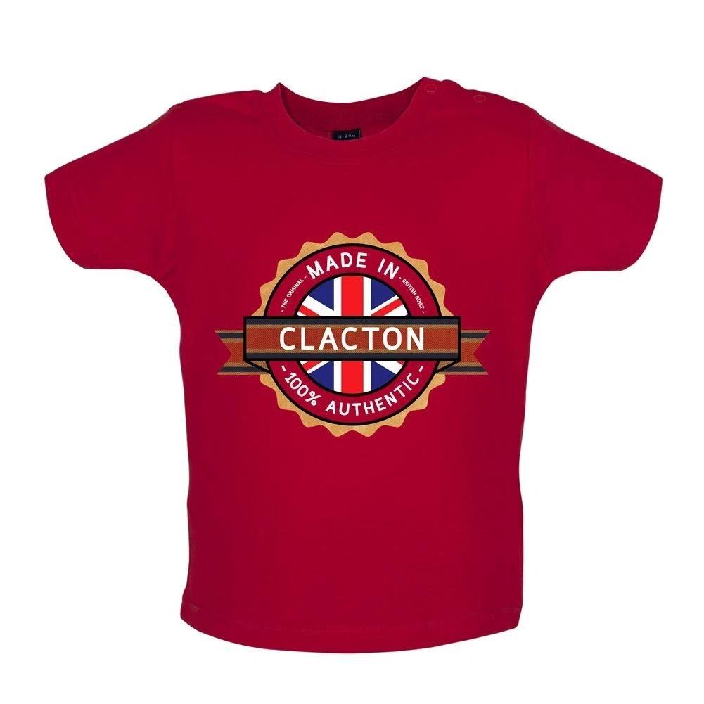 

Made In Clacton - Baby Kids Boys Girls Unisex T-Shirt / Babygrow - Town City Village Born Love Live 150