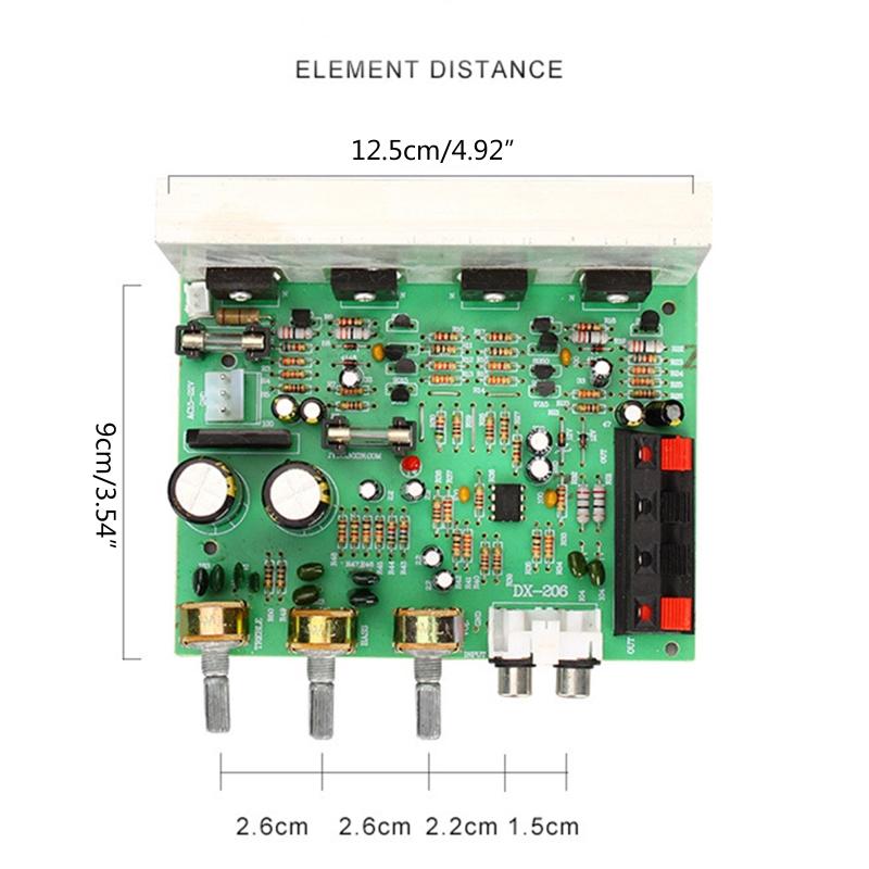 Stereo Audio Power Amplifier Board Module with Volume Control with 4558 Amp Typ HIFI Stereo Audio Power Amplifier