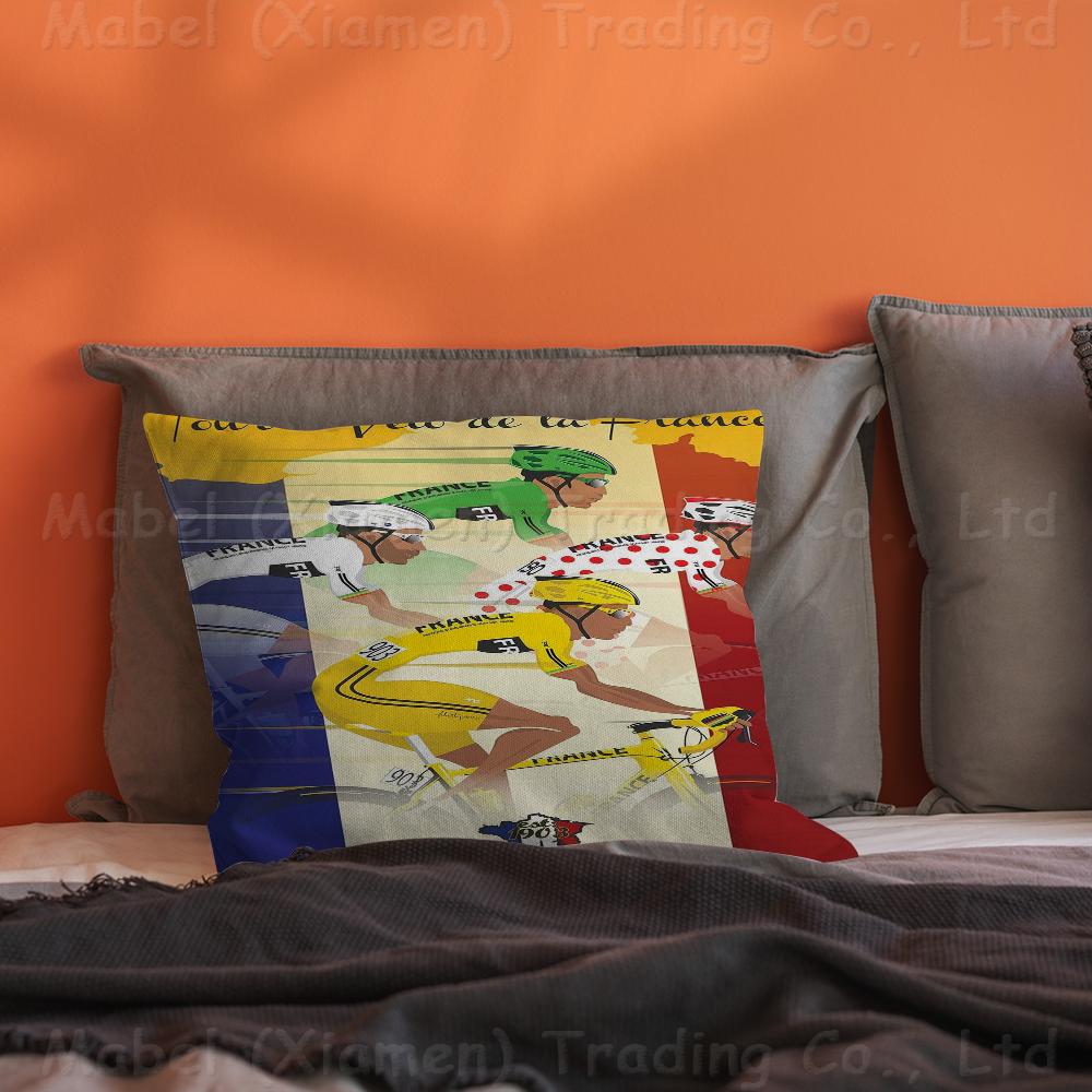 TTour DDe FFrance Pillow Cushion Cover Pillowcase Living Room Sofa Home Decor Customized