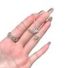 Womens Feather Zircon Pendant Necklace Light Luxury Ins Style Collarbone Chain
