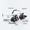 Jewelry Magnifying Glasses with LED Light Magnifier Eyeglasses Portable Lighted Loupe Tools Electronic Repair Close Work