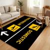 Arrivals And Departures Long Floor Mat Soft Thickened Absorbent Non-Slip Bedroom Living Room Door Mat Home Decor Flannel Rugs