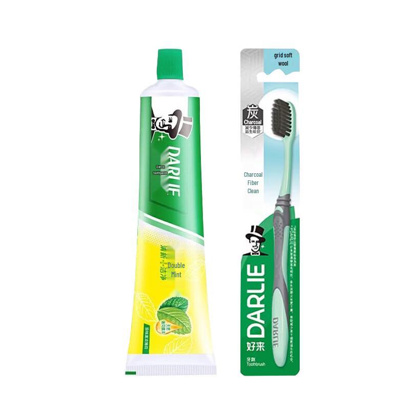 Darlie Double Mint Anti-Cavity Toothpaste with Toothbrush Set